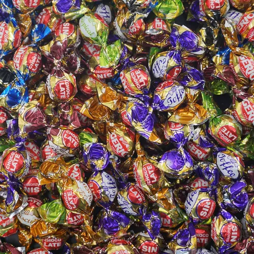 Dark Chocolate Peanut Brittle Balls Sugar Free Pick & Mix Sweets Gerio 100g
